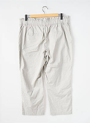 Pantalon droit fermeture zippée sous rabat boutonné gris STREET ONE femme