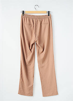 Pantalon droit taille élastique beige BELLITA femme