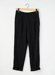 Pantalon slim taille élastique noir MANGO femme