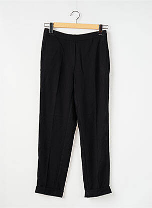 Pantalon slim taille élastique noir MANGO femme