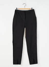 Pantalon 7/8 fermeture zippée sous rabat avec crochet noir NAF NAF femme