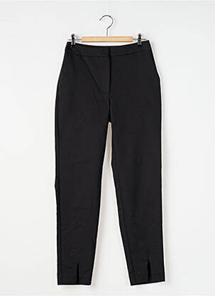 Pantalon 7/8 fermeture zippée sous rabat avec crochet noir NAF NAF femme