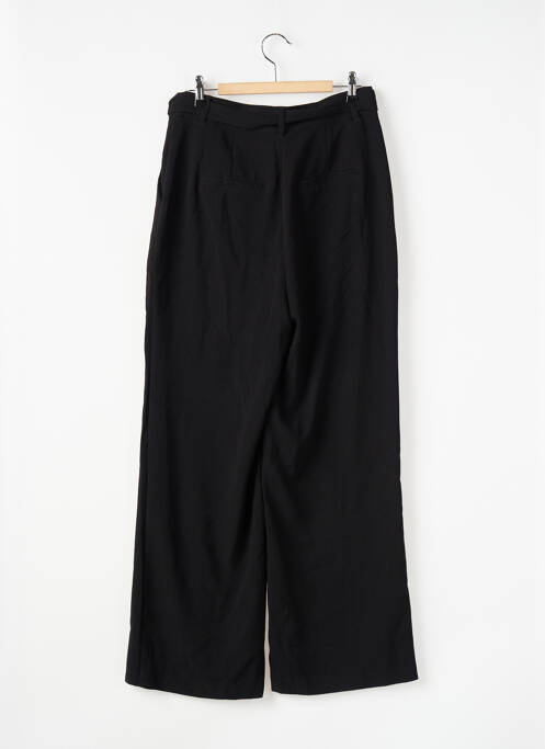 Pantalon droit fermeture zippée sous rabat avec crochet noir VERO MODA femme