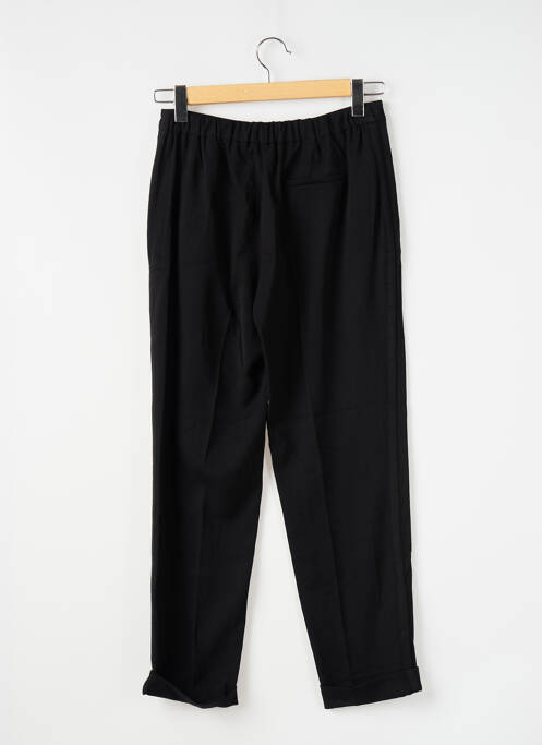 Pantalon slim taille élastique noir MANGO femme