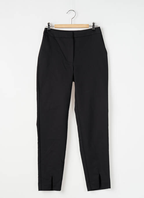 Pantalon 7/8 fermeture zippée sous rabat avec crochet noir NAF NAF femme