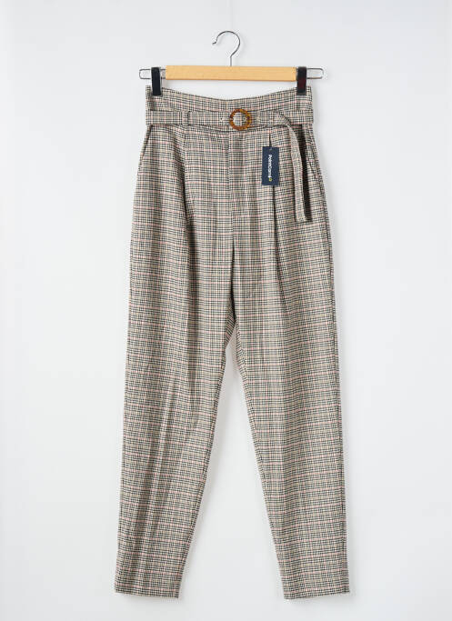 Pantalon slim beige MANGO pour femme