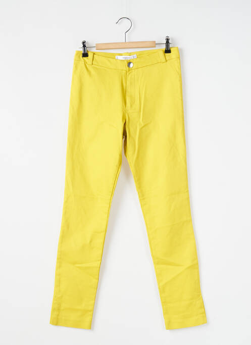 Pantalon slim jaune MANGO pour femme