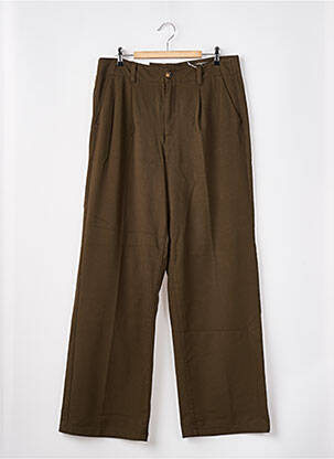 Pantalon droit stretch taille normale vert S.OLIVER femme