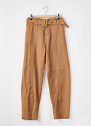Jeans coupe droite taille haute taille haute marron SCOTCH & SODA femme