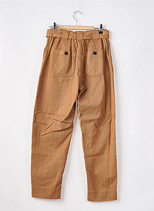 Jeans coupe droite taille haute taille haute marron SCOTCH & SODA femme