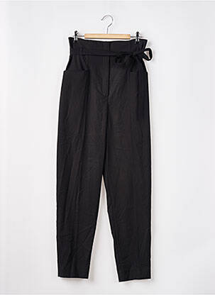 Pantalon slim taille haute taille haute noir MANGO femme