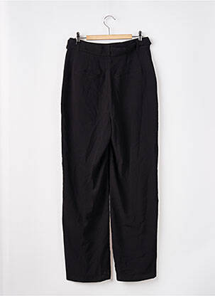 Pantalon droit tissage crêpe taille haute noir VERO MODA femme