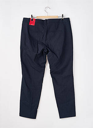 Pantalon 7/8 fermeture zippée sous rabat avec crochet taille basse bleu S.OLIVER femme