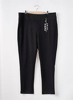 Pantalon 7/8 taille élastique taille normale noir MANGO femme
