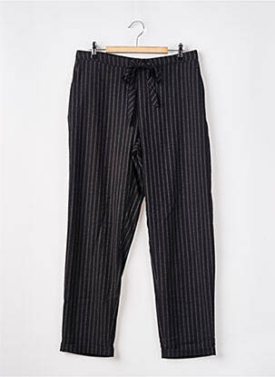 Pantalon chino tissage popeline taille normale noir MANGO femme