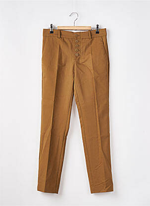 Pantalon 7/8 taille haute taille haute marron MANGO femme