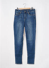 Jeans coupe slim stretch taille haute bleu LIU JO femme