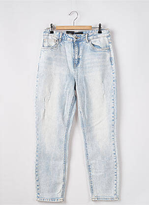 Jeans coupe slim effet usé délavé taille haute bleu VERO MODA femme