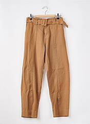 Jeans coupe droite marron SCOTCH & SODA pour femme seconde vue