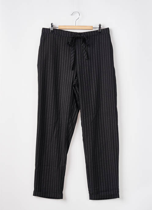 Pantalon chino tissage popeline taille normale noir MANGO femme