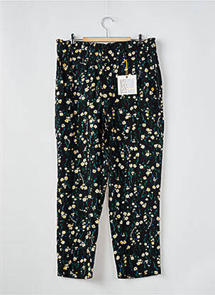 Pantalon droit tissage popeline taille haute noir STREET ONE femme