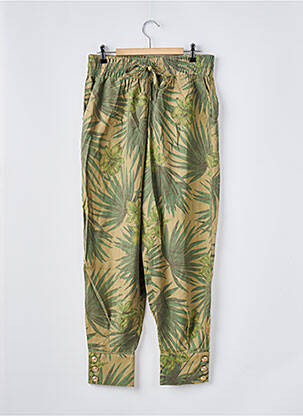 Pantalon droit taille haute taille haute vert KOCCA femme