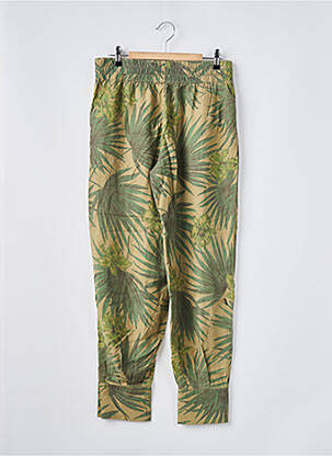 Pantalon droit taille haute taille haute vert KOCCA femme