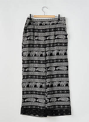 Pantalon 7/8 taille haute taille haute noir MOLLY BRACKEN femme