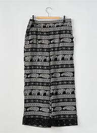 Pantalon 7/8 taille haute taille haute noir MOLLY BRACKEN femme