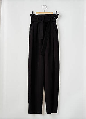 Pantalon droit stretch taille haute noir ASTRID BLACK LABEL femme