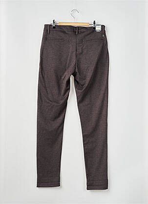 Pantalon chino tissage chiné taille normale marron PETROL INDUSTRIES homme