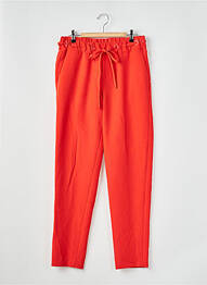 Pantalon droit stretch taille normale rouge KOCCA femme