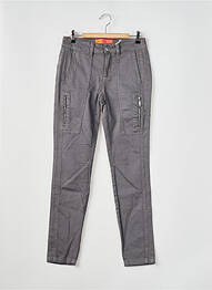 Pantalon slim tissage popeline gris STREET ONE femme