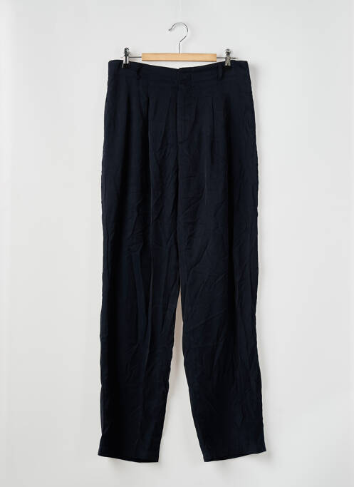 Pantalon large taille à pinces taille haute bleu MEXX femme
