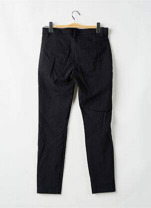 Pantalon chino fermeture zippée sous rabat boutonné taille haute noir STREET ONE femme