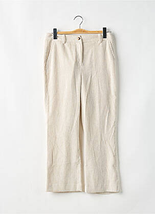 Pantalon 7/8 taille haute taille haute beige KOCCA femme