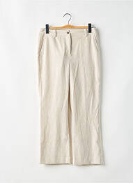 Pantalon 7/8 taille haute taille haute beige KOCCA femme