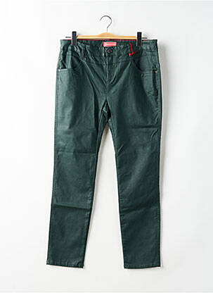Pantalon slim tissage enduit taille normale vert STREET ONE femme