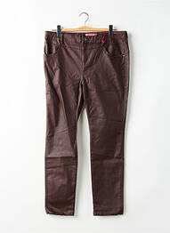 Pantalon slim tissage enduit taille normale rouge STREET ONE femme