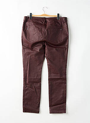 Pantalon slim tissage enduit taille normale rouge STREET ONE femme