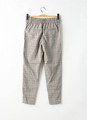 Pantalon chino poches taille haute beige ONLY femme