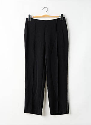 Pantalon droit stretch taille normale noir MANGO femme