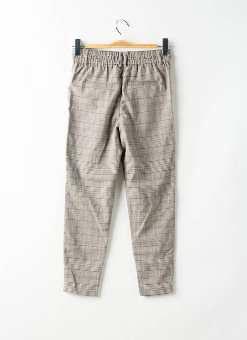 Pantalon chino poches taille haute beige ONLY femme
