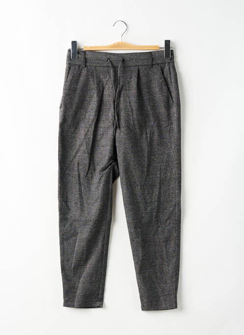 Pantalon chino taille normale taille normale gris ONLY femme