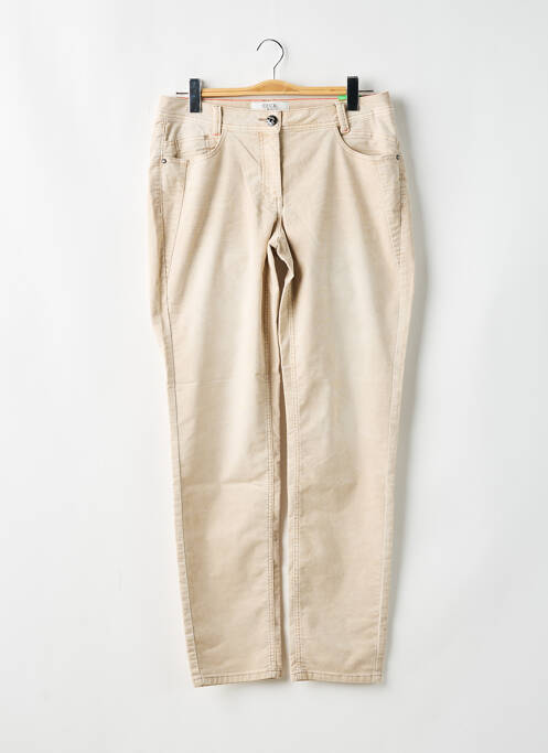 Pantalon slim beige CECIL pour femme