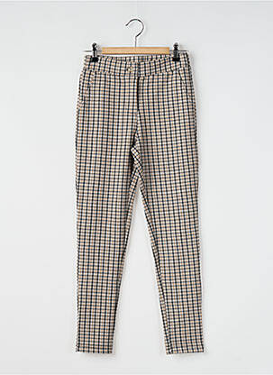 Pantalon chino stretch taille élastique beige GARCIA fille