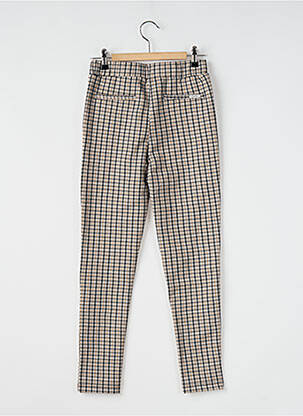 Pantalon chino stretch taille élastique beige GARCIA fille