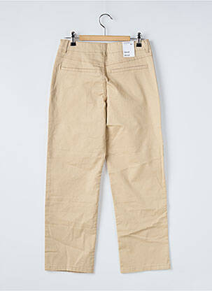 Pantalon droit poches taille ajustable beige LMTD garçon