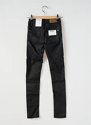 Pantalon slim taille haute taille ajustable noir GARCIA fille
