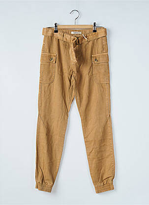 Pantalon cargo resserrée sur le bas taille ajustable beige GARCIA fille
